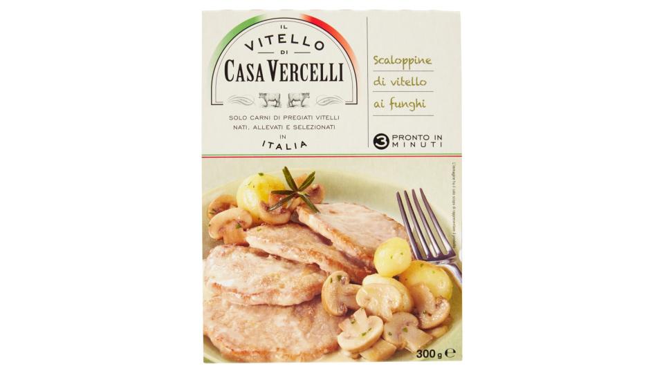 Il Vitello di Casa Vercelli Scaloppine di vitello ai funghi