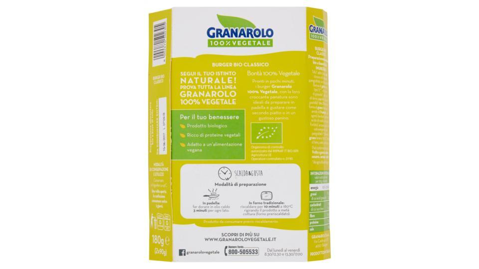 Granarolo 100% Vegetale Burger Bio Classico