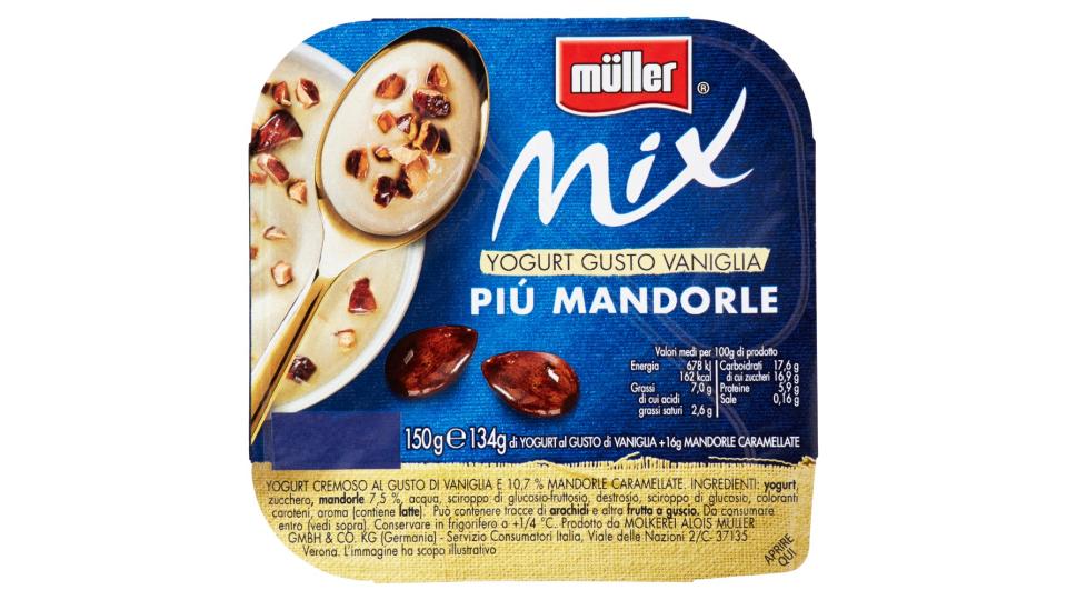 Müller Mix Yogurt alla vaniglia più mandorle mix