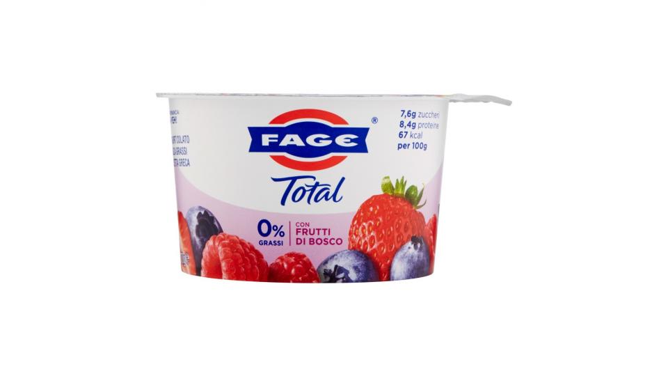Fage Total 0% con Frutti di Bosco