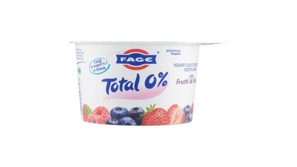 Fage Total 0% con Frutti di Bosco