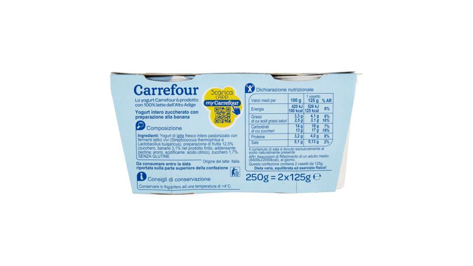 Carrefour Yogurt con Banane Cremoso
