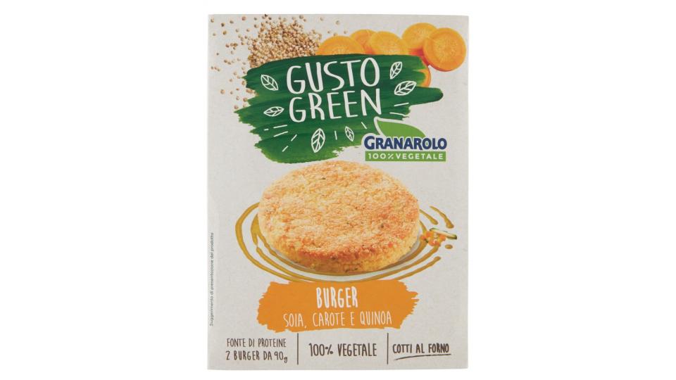 Granarolo 100% Vegetale Burger Bio Vegetale con Quinoa e Carote