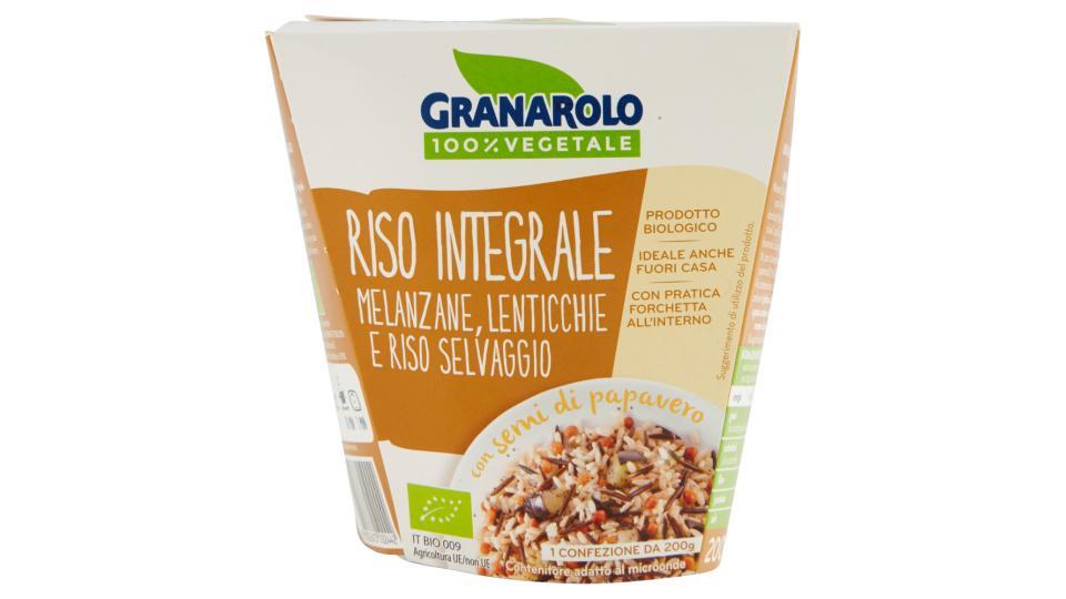 Granarolo 100% Vegetale Riso Integrale Melanzane, Lenticchie e RIso Selvaggio