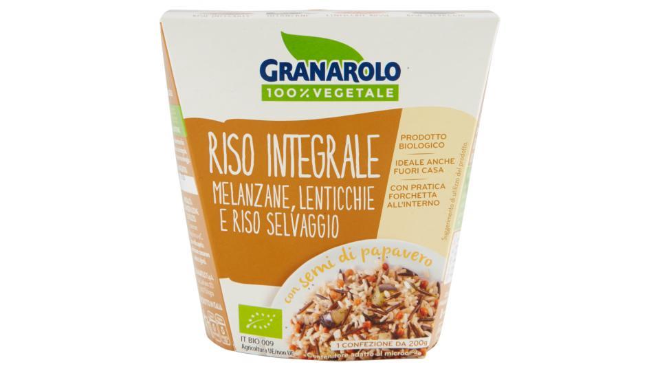 Granarolo 100% Vegetale Riso Integrale Melanzane, Lenticchie e RIso Selvaggio