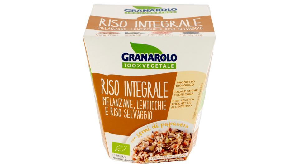 Granarolo 100% Vegetale Riso Integrale Melanzane, Lenticchie e RIso Selvaggio