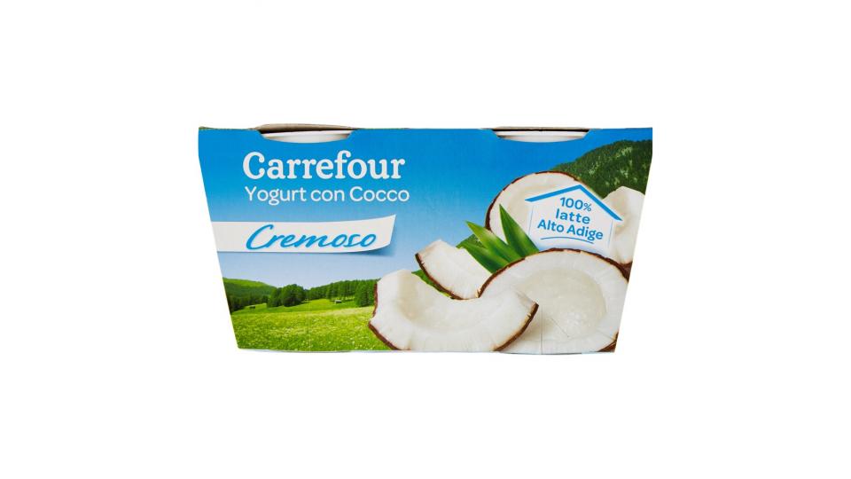 Carrefour Yogurt con Cocco Cremoso