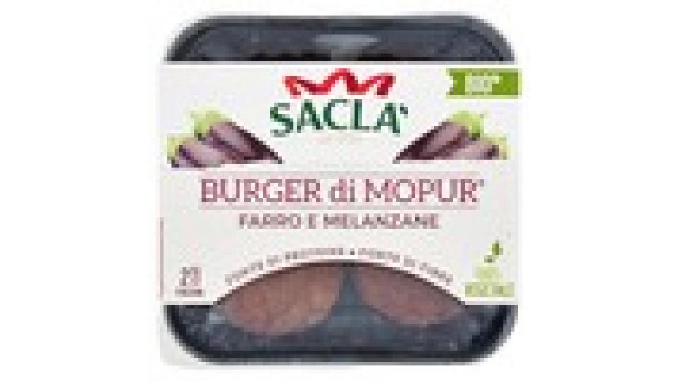 Saclà Bio Burger di Mopur Farro e Melanzane