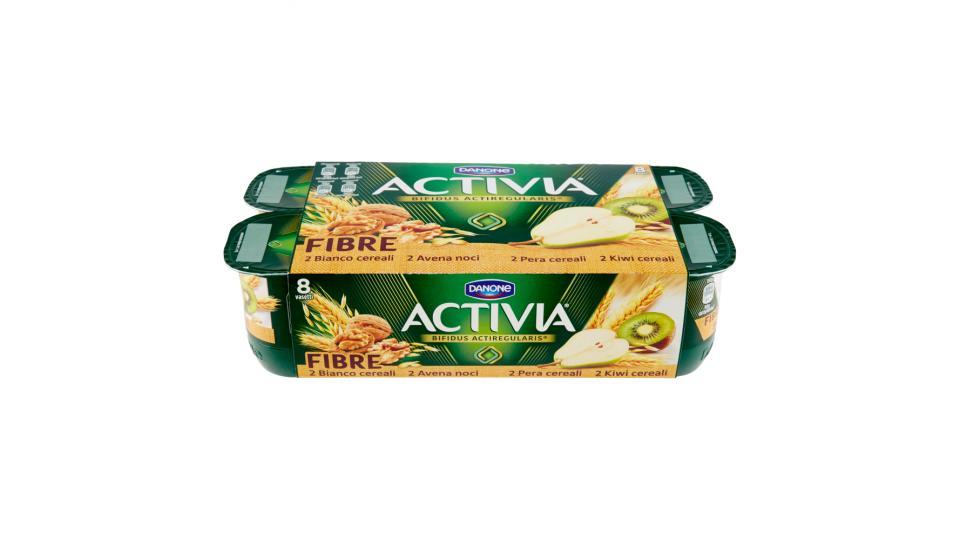 Activia Fibre 2 Avena Noci - 2 Bianco Cereali -2 Kiwi Cereali - 2 Pera Cereali