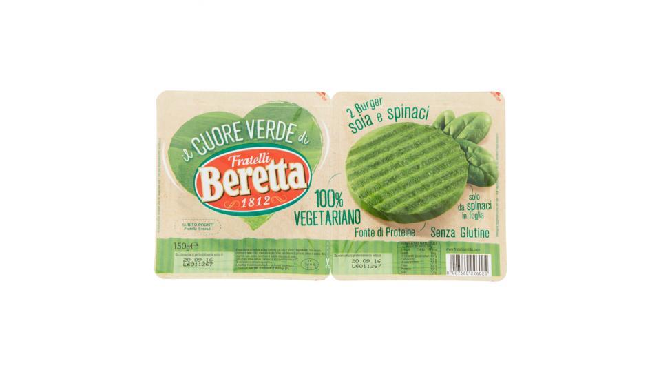 il Cuore Verde di Fratelli Beretta 2 Burger soia e spinaci