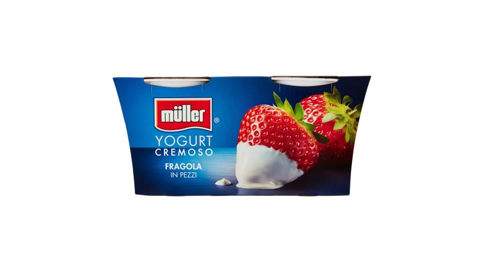 müller Yogurt Cremoso Fragola in Pezzi