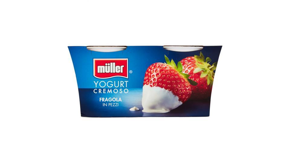 müller Yogurt Cremoso Fragola in Pezzi