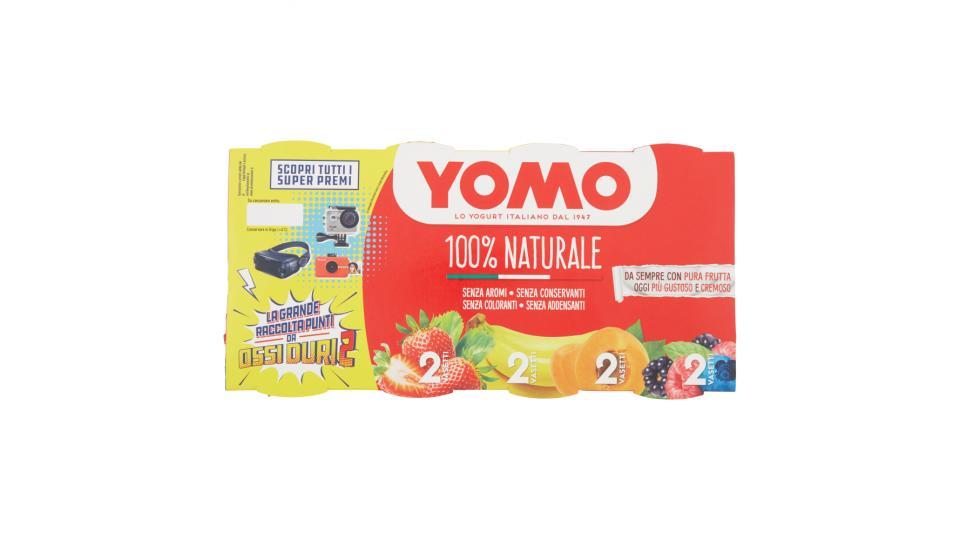 Yomo 100% Naturale Fragola, Banana, Albicocca, Frutti di Bosco