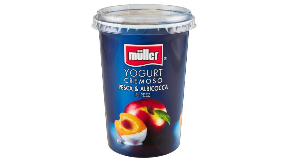 müller Yogurt Cremoso Pesca & Albicocca in Pezzi