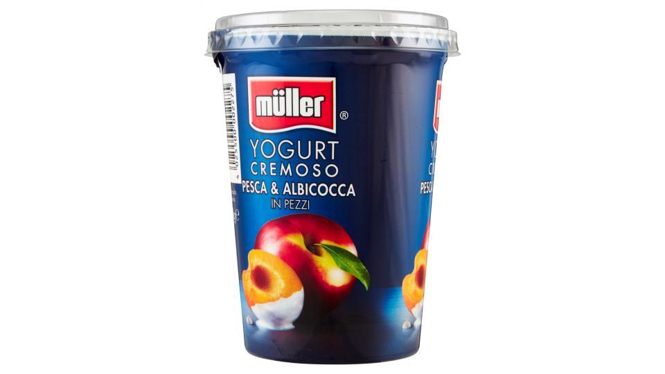 müller Yogurt Cremoso Pesca & Albicocca in Pezzi