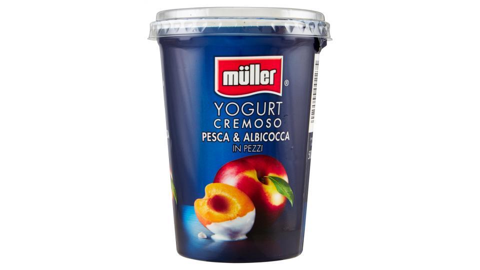 müller Yogurt Cremoso Pesca & Albicocca in Pezzi