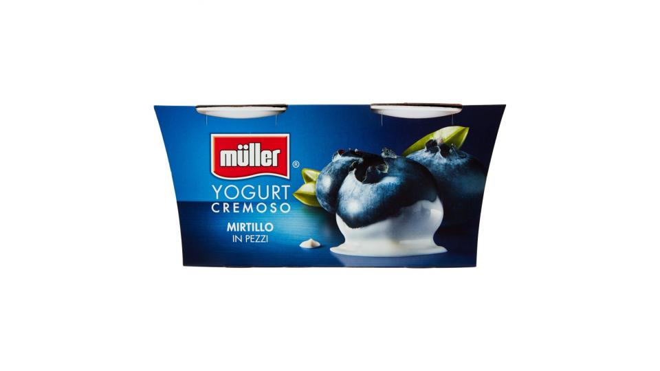 müller Yogurt Cremoso Mirtillo in Pezzi