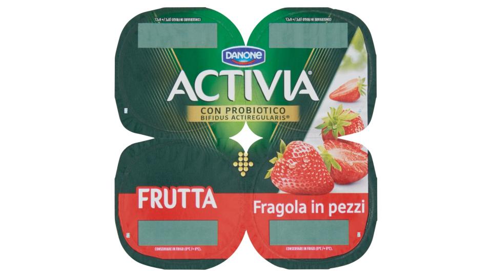 Activia Fragola in pezzi