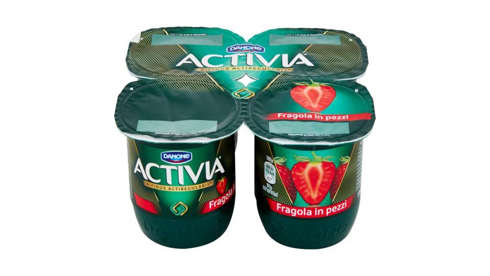 Activia Fragola in pezzi