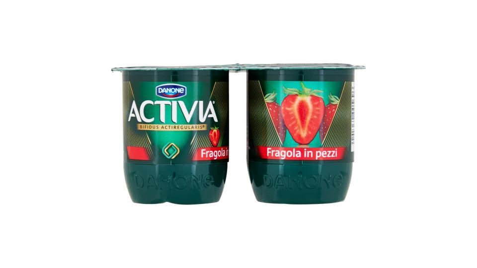 Activia Fragola in pezzi