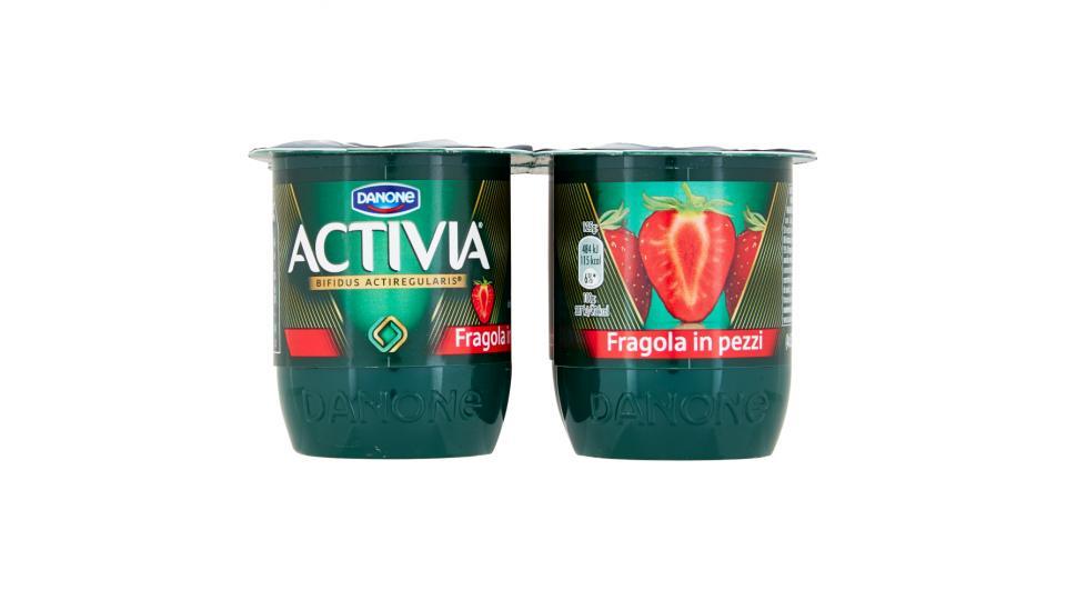 Activia Fragola in pezzi