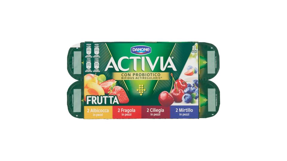 Activia Frutta in Pezzi 2 Fragola - 2 Mirtillo - 2 Ciliegia - 2 Albicocca