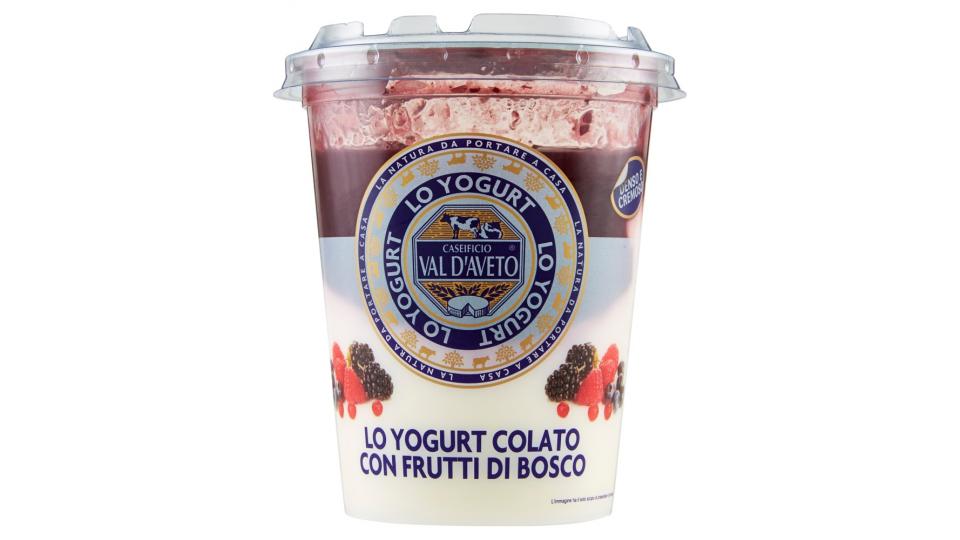 Caseificio Val d'Aveto lo Yogurt Colato con Frutti di Bosco