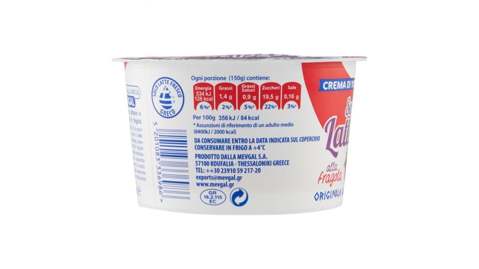 Mevgal Crema di Yogurt Greco Senza Lattosio* 0.9% grassi alla fragola