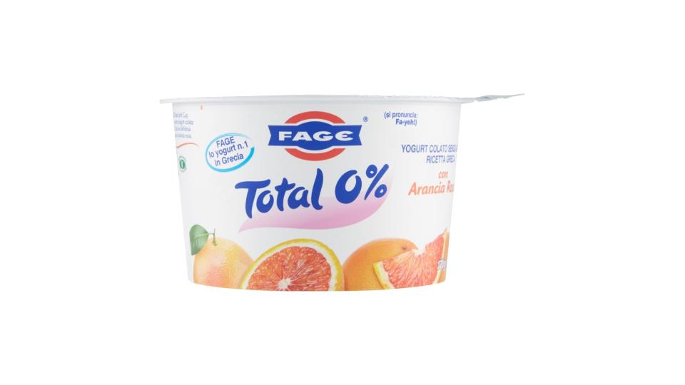 Fage Total 0% con Arancia Rossa