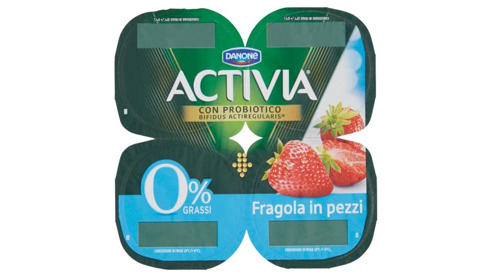 Activia 0% Grassi Fragola in pezzi