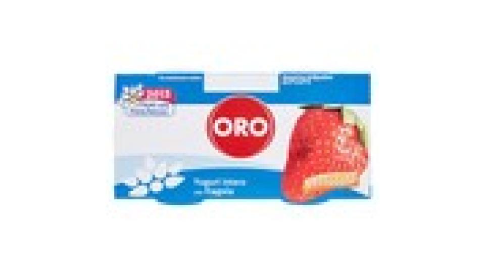 Oro Yogurt intero con fragola vellutato