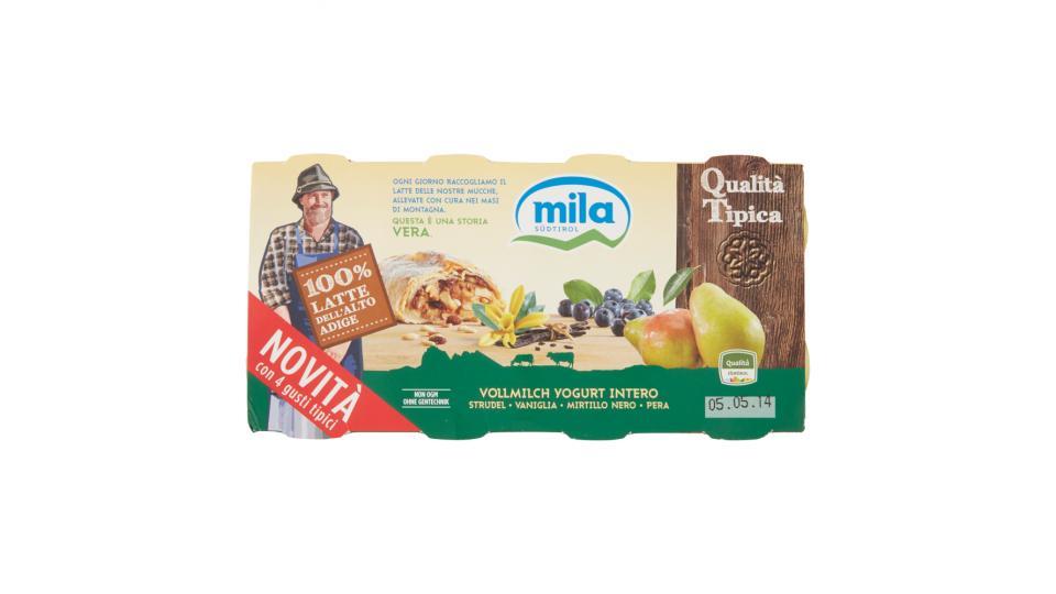 Mila Yogurt intero strudel - vaniglia - mirtillo nero - pera