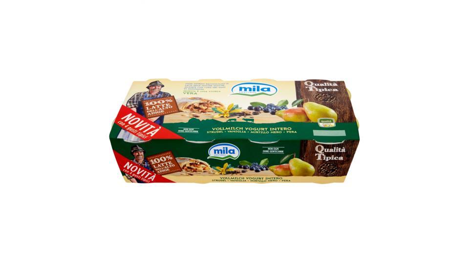 Mila Yogurt intero strudel - vaniglia - mirtillo nero - pera