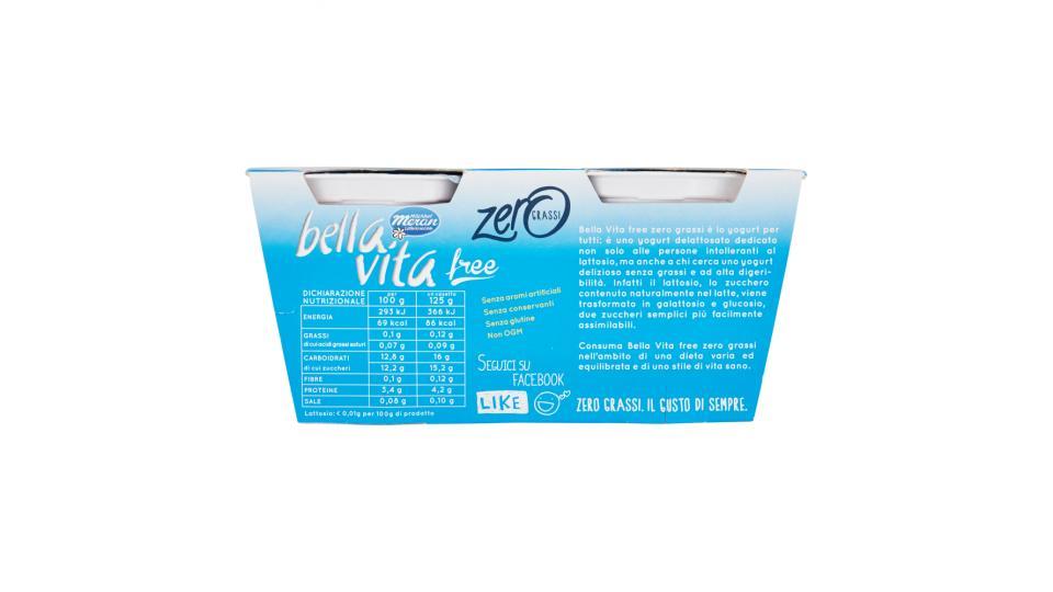 Bella Vita free zero grassi Yogurt Magro More e Mirtilli