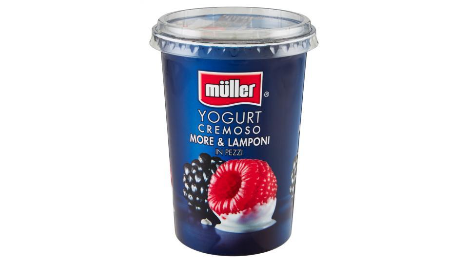 müller Yogurt Cremoso More & Lamponi in Pezzi