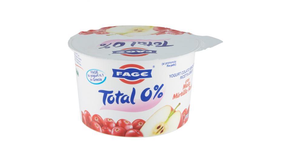 Fage Total 0% con Mela Mirtillo Rosso