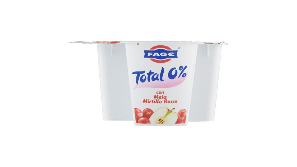 Fage Total 0% con Mela Mirtillo Rosso