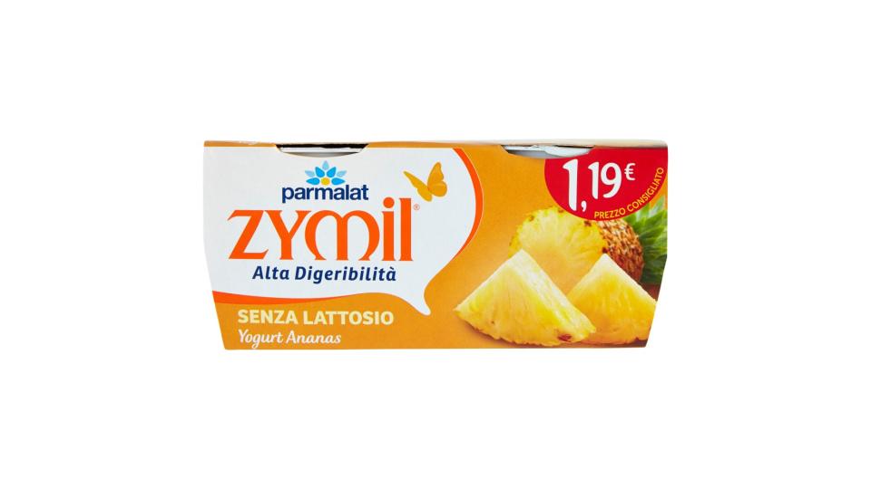 zymil Alta Digeribilità Senza Lattosio Yogurt Ananas