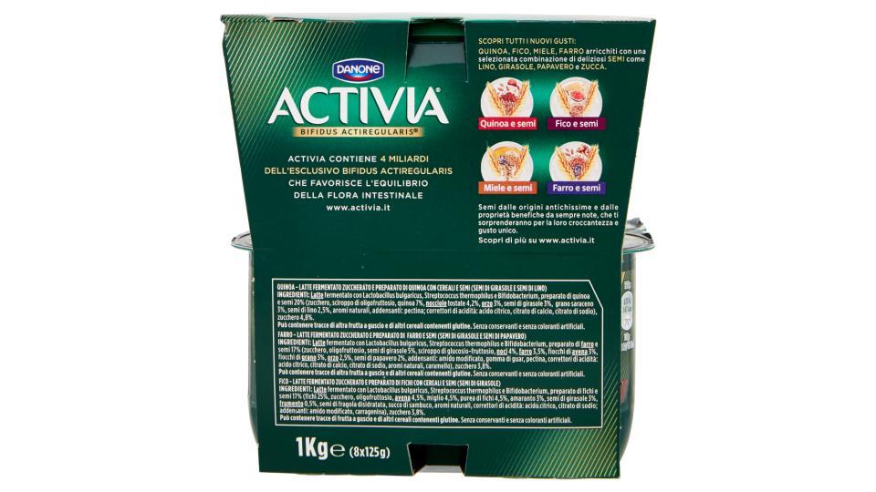 Activia Fibre e Semi 4 Quinoa e semi - 2 Farro e semi - 2 Fico e semi