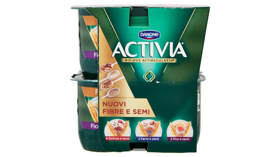 Activia Fibre e Semi 4 Quinoa e semi - 2 Farro e semi - 2 Fico e semi