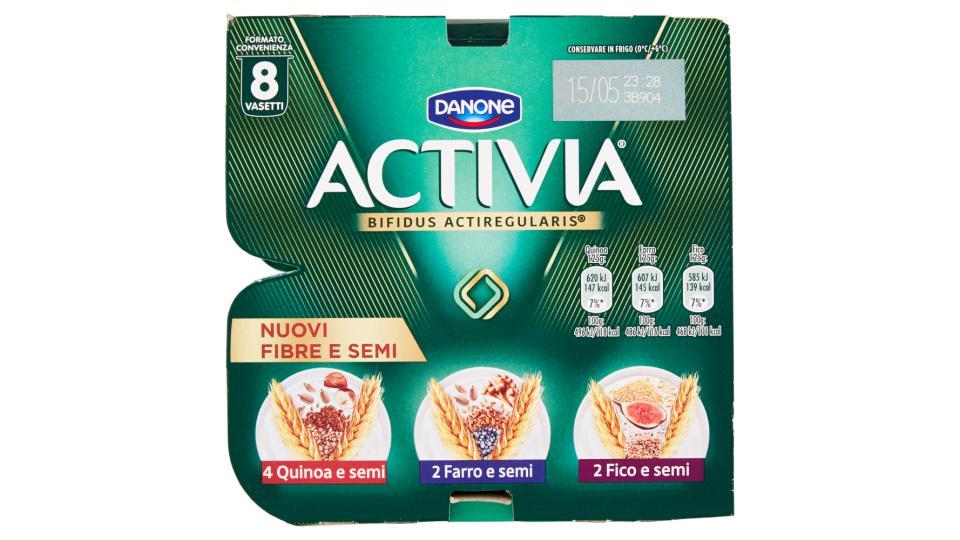 Activia Fibre e Semi 4 Quinoa e semi - 2 Farro e semi - 2 Fico e semi