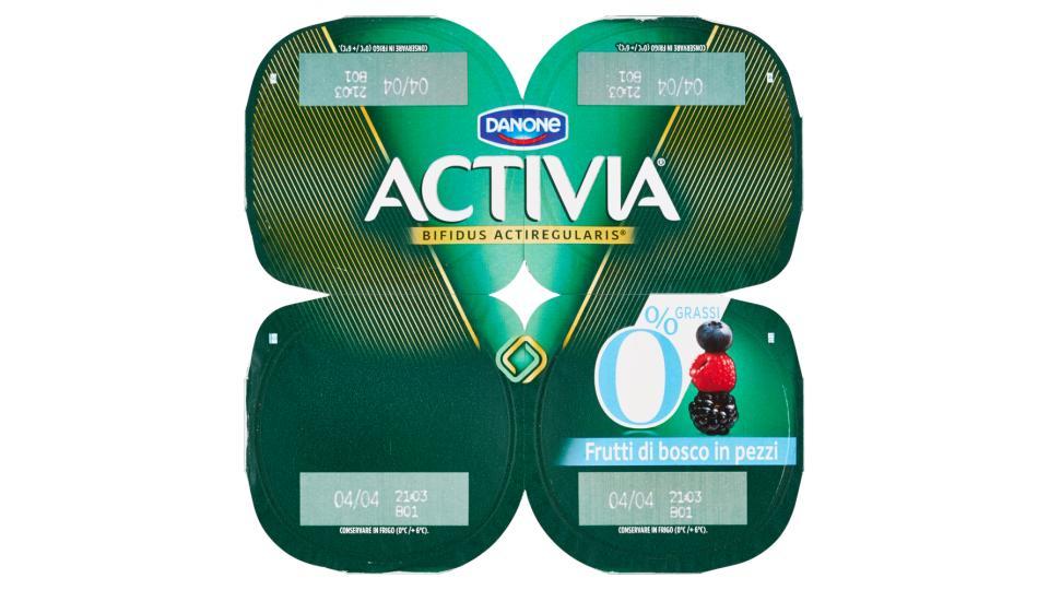 Activia 0% Grassi Frutti di bosco in pezzi