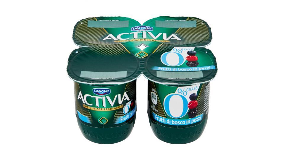 Activia 0% Grassi Frutti di bosco in pezzi