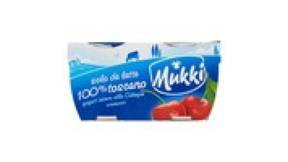 Mukki solo da latte 100% toscano yogurt intero alla Ciliegia cremoso