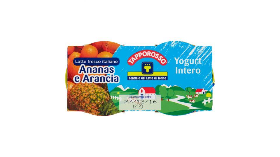 Centrale del Latte di Torino Tapporosso Yogurt Intero Ananas e Arancia