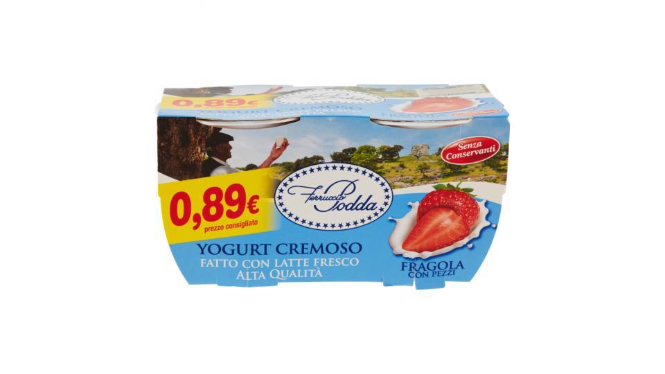 Ferruccio Podda Yogurt Cremoso Fragola con Pezzi