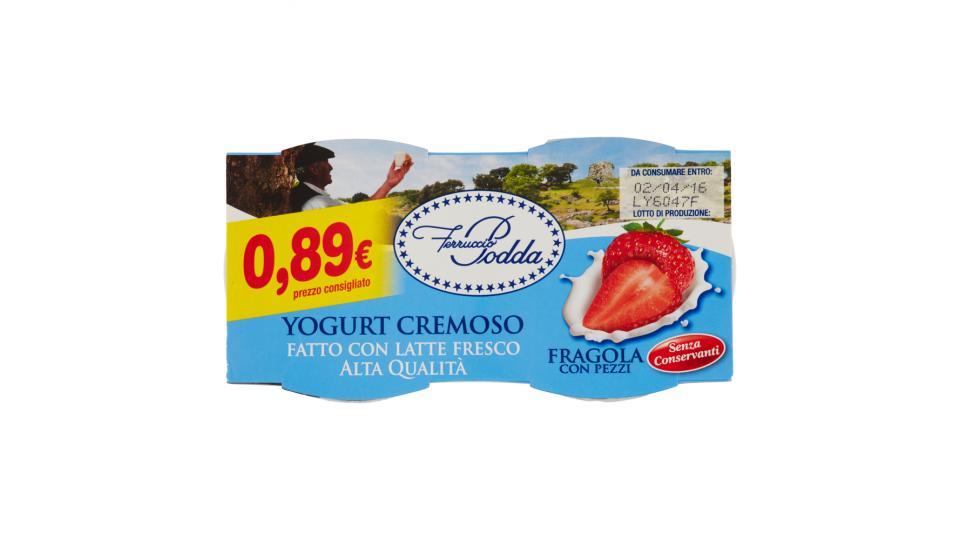 Ferruccio Podda Yogurt Cremoso Fragola con Pezzi