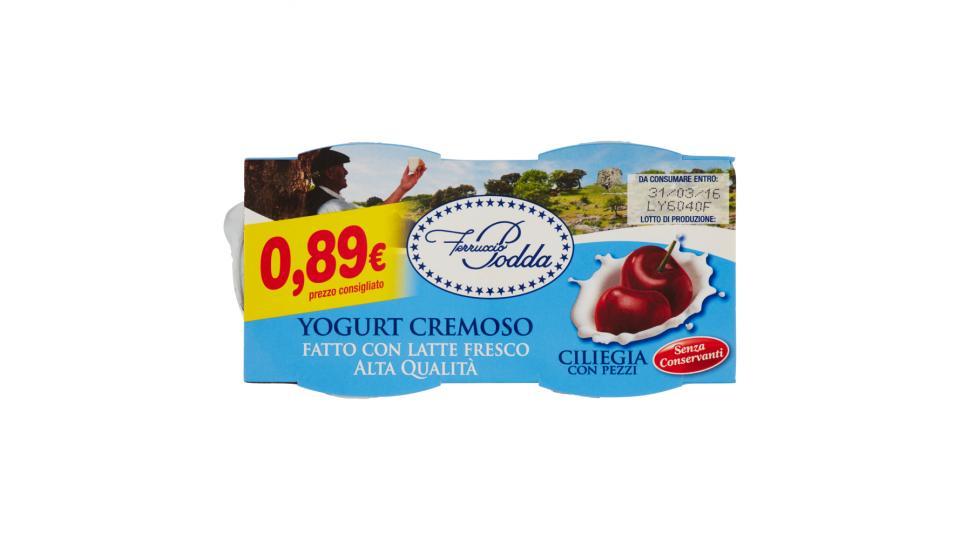 Ferruccio Podda Yogurt Cremoso Ciliegia con Pezzi