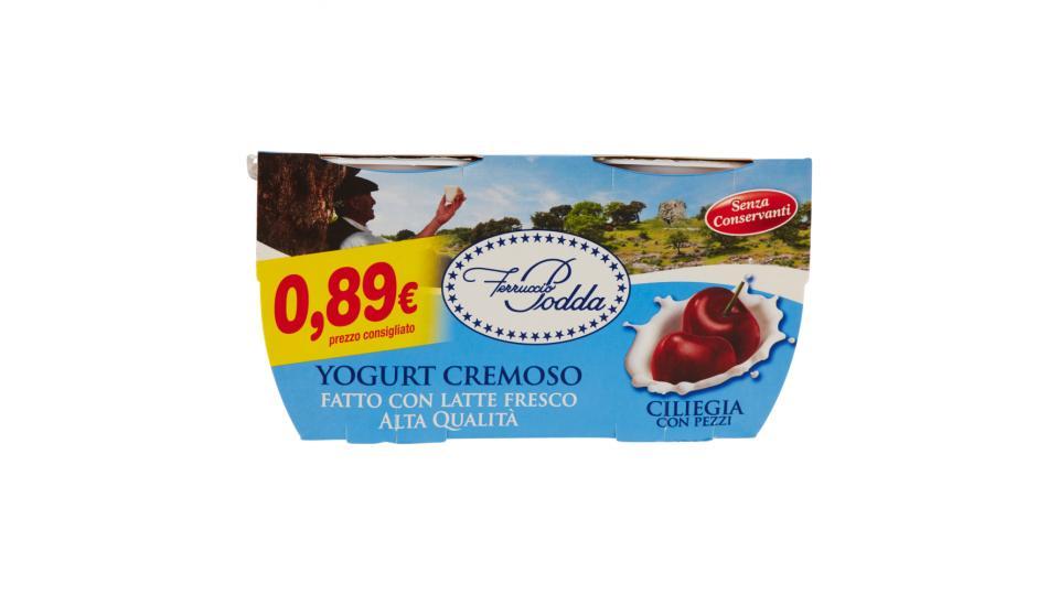 Ferruccio Podda Yogurt Cremoso Ciliegia con Pezzi