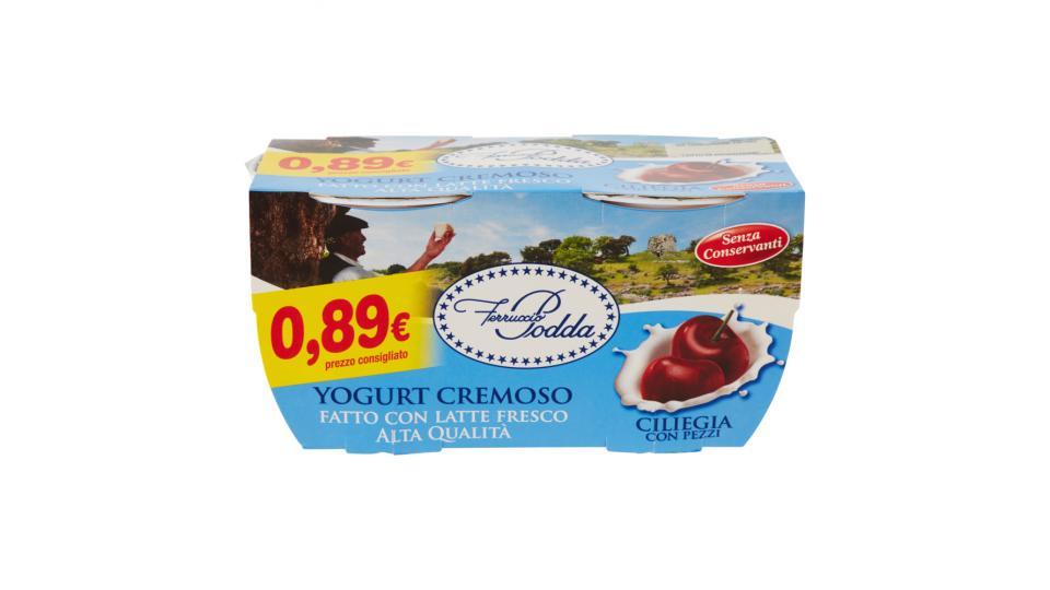 Ferruccio Podda Yogurt Cremoso Ciliegia con Pezzi